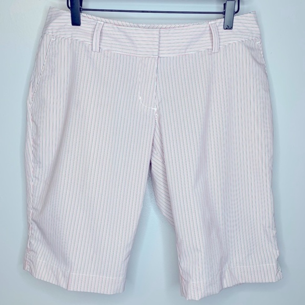 Adidas ClimaLite Striped Pink Golf Shorts Size 6